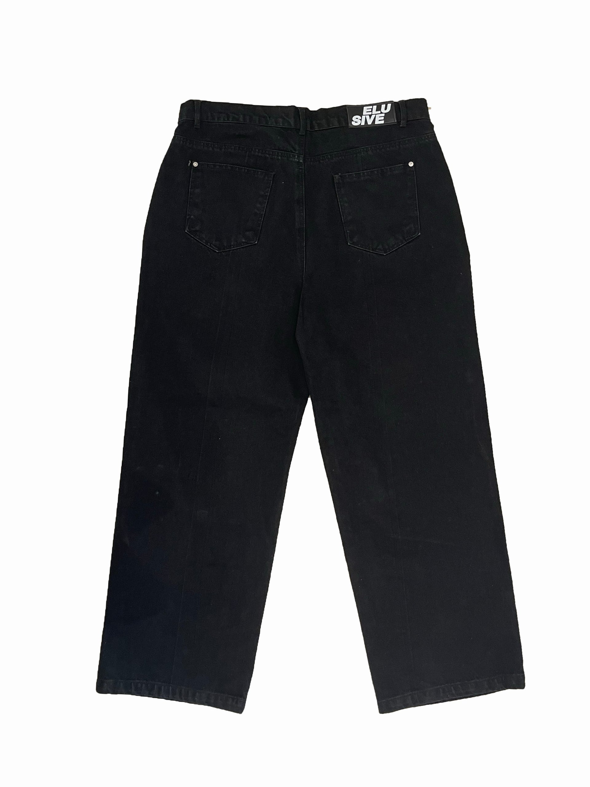 BAGGY-FIT BLACK JEANS