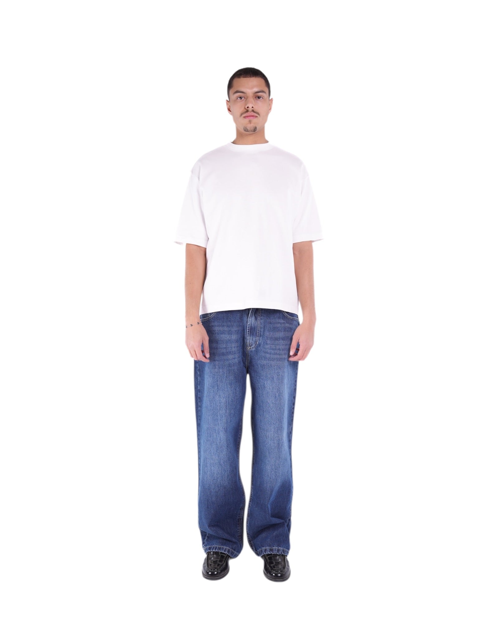 BAGGY-FIT DARK-BLUE JEANS