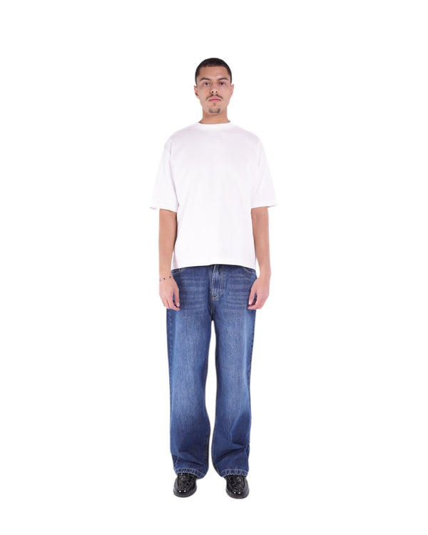 BAGGY-FIT DARK-BLUE JEANS