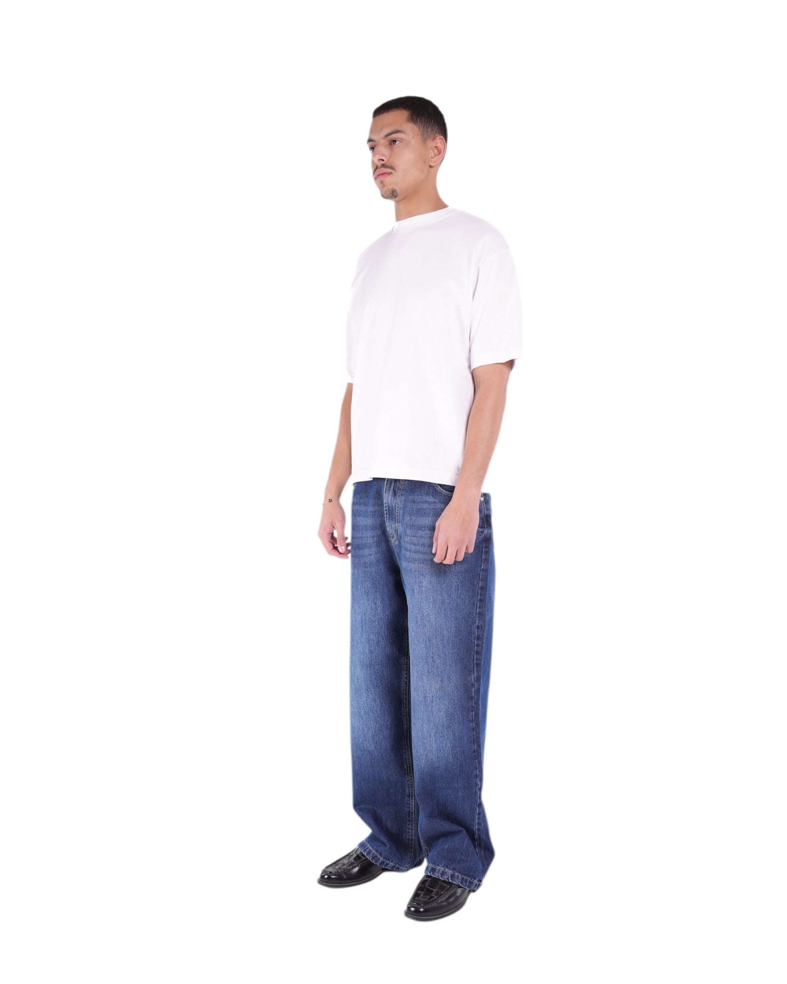 BAGGY-FIT DARK-BLUE JEANS