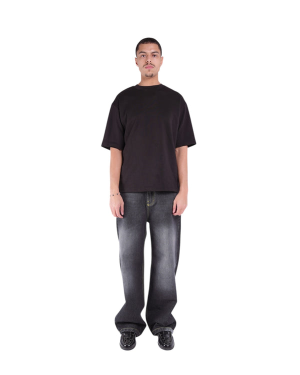 BAGGY-FIT SIGNATURE-BLACK JEANS