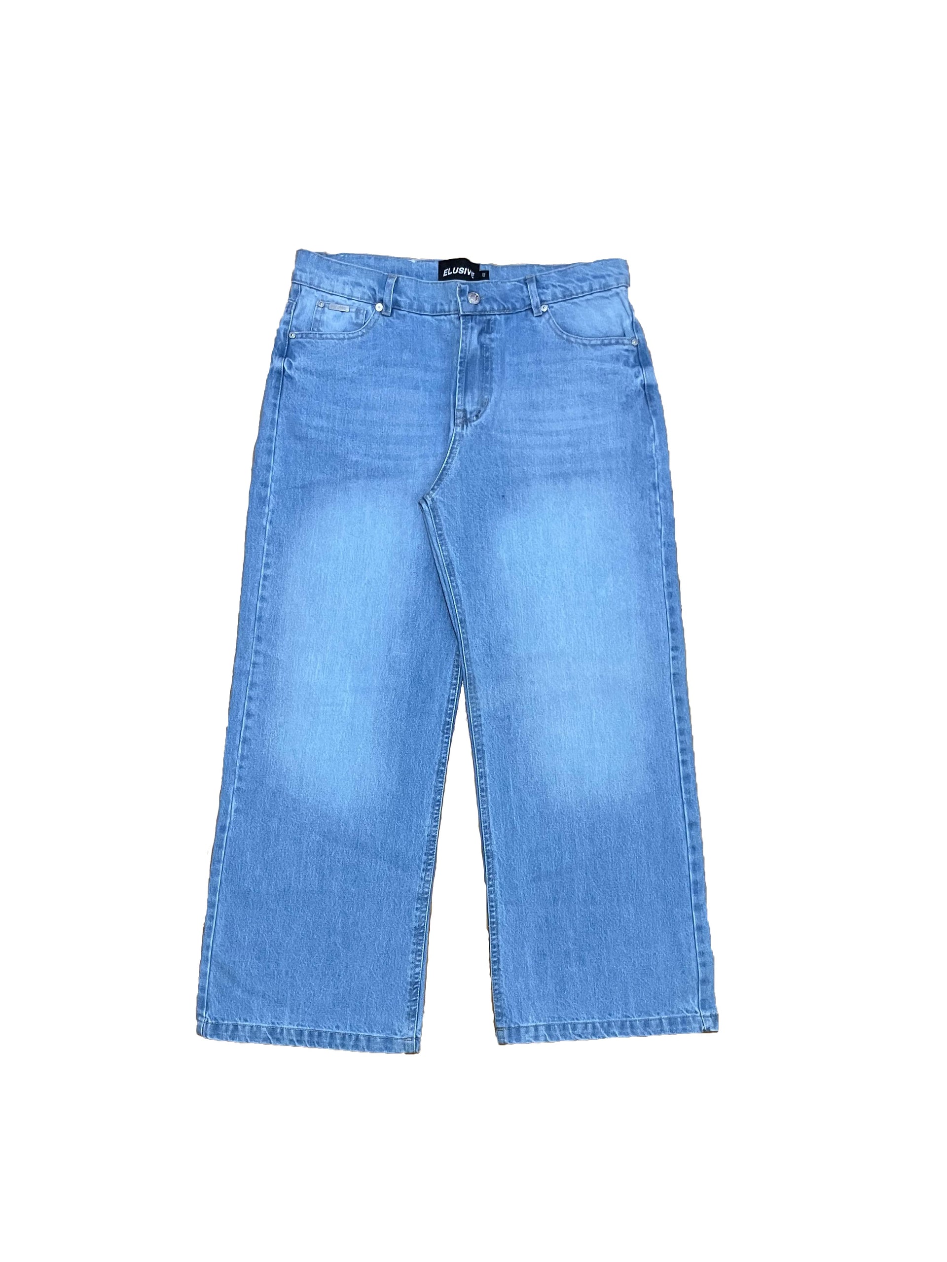 BAGGY-FIT LIGHT-BLUE JEANS