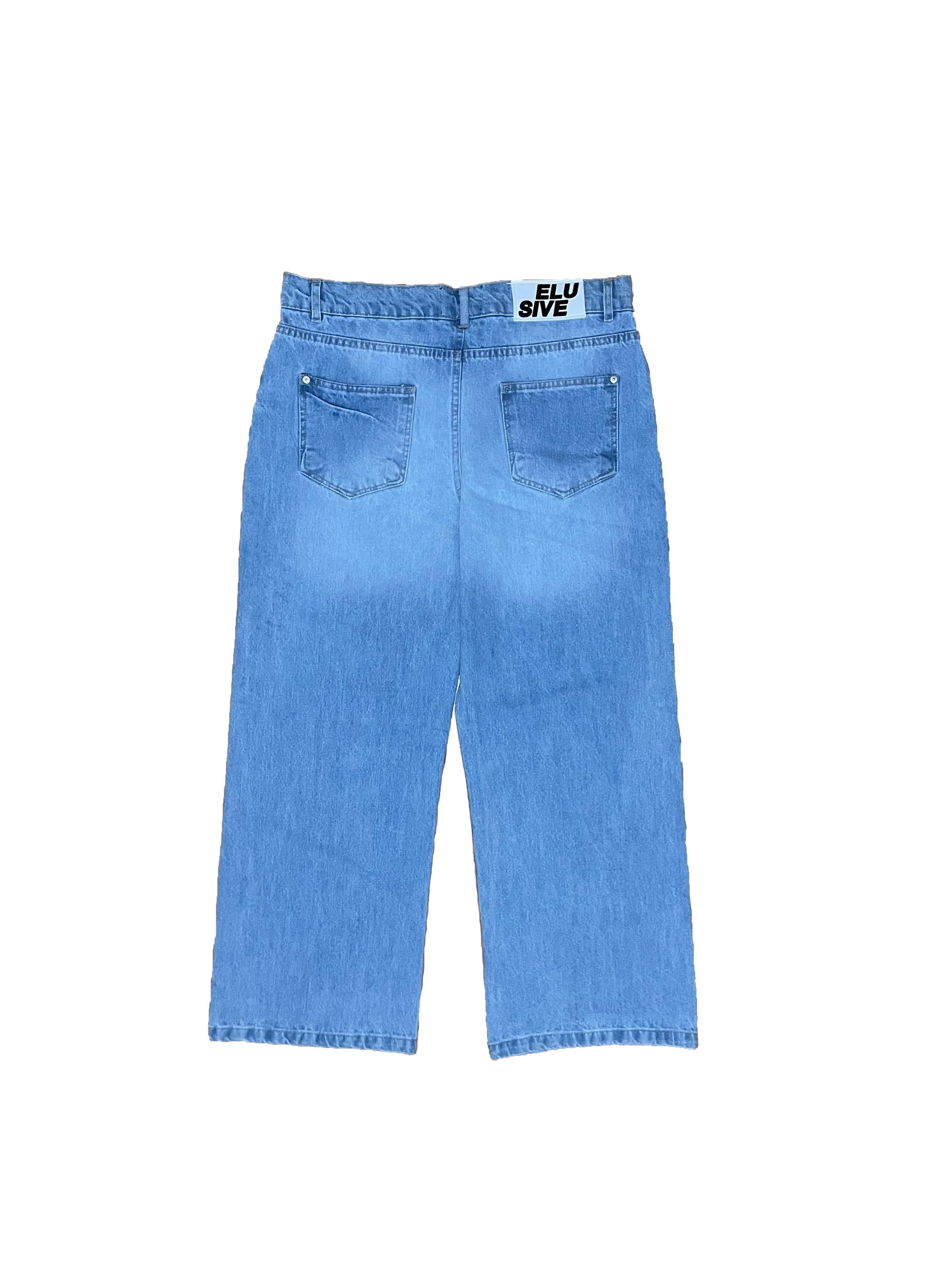 BAGGY-FIT LIGHT-BLUE JEANS
